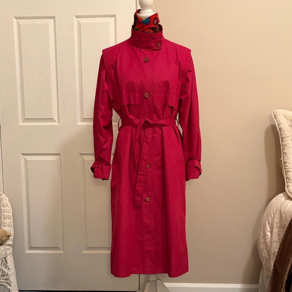 London Fog pink Trench Coat